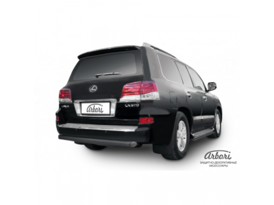 Защита заднего бампера Arbori d76 черная LEXUS LX-570 2012- от ARBORI Защита заднего бампера Arbori d76 черная LEXUS LX-570 2012-