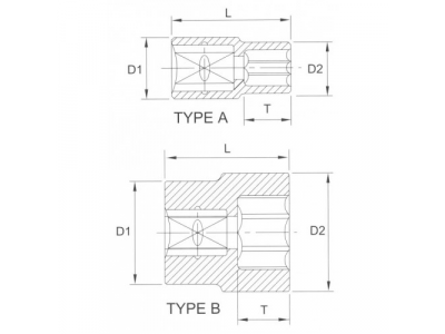 Головка торцевая 6гр. 1/2" 11мм