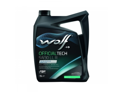 Моторное масло WOLF OFFICIALTECH 5W30 LL III 5L от WOLF Моторное масло WOLF OFFICIALTECH 5W30 LL III 5L