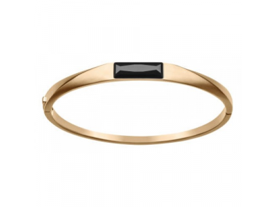 Женский браслет Mercedes Bracelet L, Crystal, Swarovski, pink gold colours / black от Mercedes Женский браслет Mercedes Bracelet L, Crystal, Swarovski, pink gold colours / black